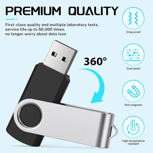 FEBNISCTE 1GB 10 Pack 1 2.0 10pcs Memory Stick USB Flash Drive Bulk - Bulk GB USB Stick Pendrive Multi-Coloured Thumb