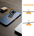 Cell Phone Ring Holder Stand, 360 Degree Rotation Finger Ring Kickstand with Polished Metal Phone Grip for Magnetic Car