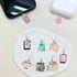 Tostmrks Set 9 E-Reader Charms - Pcs Custom Acrylic Dust Plugs for Kindle Type C Devices Fun Book Lover Accessories