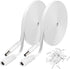 Uogw 2 Pack 20ft/6m DC Power Extension Cable, 2.1mm x 5.5mm Compatible with 12V DC Adapter Cord