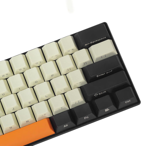 Happy Balls 60% Keycaps, Side Printed PBT Keycap Set for US-ANSI Layout 61 68 60% MX Switches Mechanical Keyboard