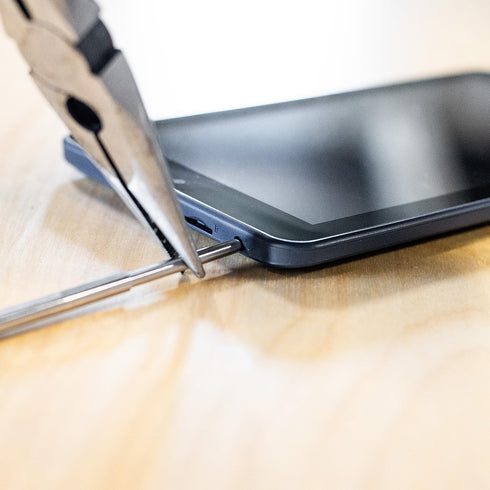 Headphone Plug Extraction Tool with Key Ring and Cleaning Brush, Remove Broken Headphone Plug from Mobile Devices