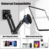 JUBOR 360 4.7-13" Magnetic Tablet Wall Mount, Rotating Alloy Steel Stand with MagSafe & Metal Ring, Foldable Arm