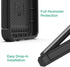 ENCASED Falcon Armor Case for (2022) Moto G Stylus 5G, Full Body Protection with Built-in Screen Guard (Black)