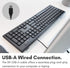 Macally Full Size Wired Mac Keyboard, Compatible with All Macs with USB Port, Wired Keyboard for Mac Mini/Pro, Macbook