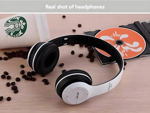 Generic Wireless Bluetooth Over-Ear Headphones, Hybrid Noise Cancelling, HiFi Stereo, Foldable, Lightweight, Deep Bass