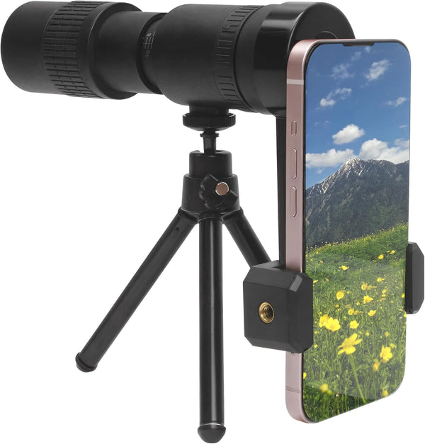 Marsrut Zoom Lens for iPhone Android, 4K 10-300x40mm Compact Monocular Telescope Mini for