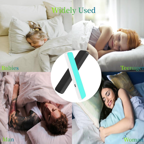 Bluetooth Pillow Speaker for Sleeping, Bone Conduction Stereo Wireless Music Headphones, Under Pillow Speaker for Side