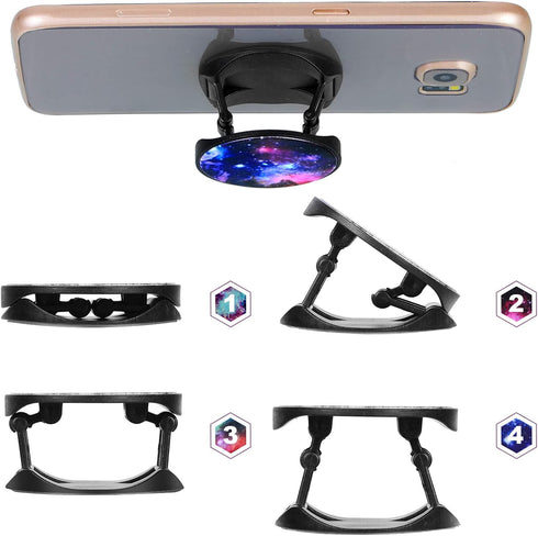 Weewooday 20 Pcs Sublimation Socket Blank Phone Grip Holders Collapsible Phone Grips Self Adhesive Sublimation Holders