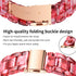 Bestig Compatible with Resin Apple Watch Band 38mm-42mm, Stainless Steel Buckle Waterproof Replacement Strap
