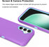 for Samsung Galaxy S23 FE 5G Case, Triple Layer Heavy Duty Armor Rugged Shockproof Protection, Purple