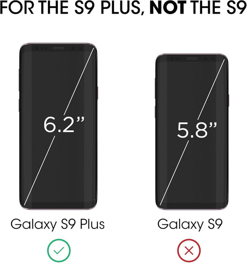 amFilm Glass Screen Protector for Samsung Galaxy S9 Plus, 3D Curved Tempered Glass, Case Friendly