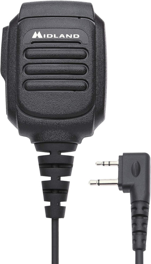 Midland AVPH10 Handheld Two-Way Radios - Shoulder Speaker Mic for GMRS - Compatible with GXT1000VP4 & all Midland Radios