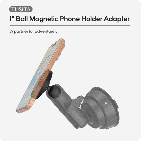 TUSITA 1" Ball Magnetic Phone Holder Adapter Compatible with iPhone Magsafe, for Ram Mount B Size Socket