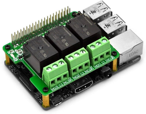 Electronics-Salon RPi Power Relay Board Expansion Module, for Raspberry Pi A+ 3A+ B+ 2B 3B 3B+ 4B