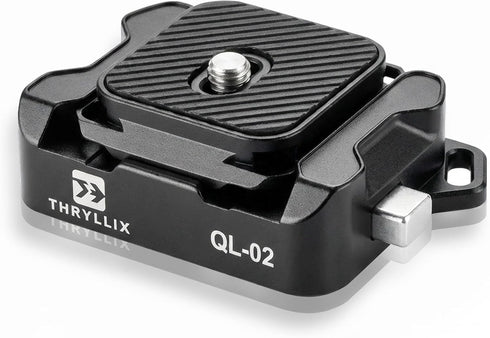 Thryllix QL-02 Camera Strap Quick Release Kit, 4-Direction Slide-in Plate & Base, Compatible