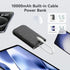 imuto Graffiti Style Portable Charger, 10000mAh Power Bank with Built-in Lightning Cable, 22.5W Fast Charging,