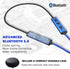 Ear Plugs Bluetooth Headphones for Work, Neckband Wireless Earbuds, Noise Reduction in-Ear Earphones with Mic, 20 Hours