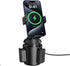 APPS2Car Solid Cup Holder Phone Mount with Wireless Charger 15W, Quick Extension Long Arm, 360 Rotatable for iPhone 15
