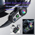 Q18 Motorcycle Bluetooth Headset with Music Sharing, 1000M Intercom for 2 Riders, CVC Noise Reduction, Hard/Soft Mic