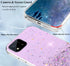 Shop Realme C11 2021 Case - Clear Glitter Sparkle Pink, Silicone Shockproof Soft Cover, Transparent & Thin.