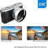 JJC Metal Lens Hood Shade Protector with 49mm Filter Adapter Ring for Fujifilm X100VI X100V X100F X100T
