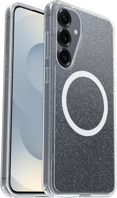 OtterBox S25+ Symmetry Samsung Galaxy Series Clear Magnet Case - Stardust Clear/Glitter