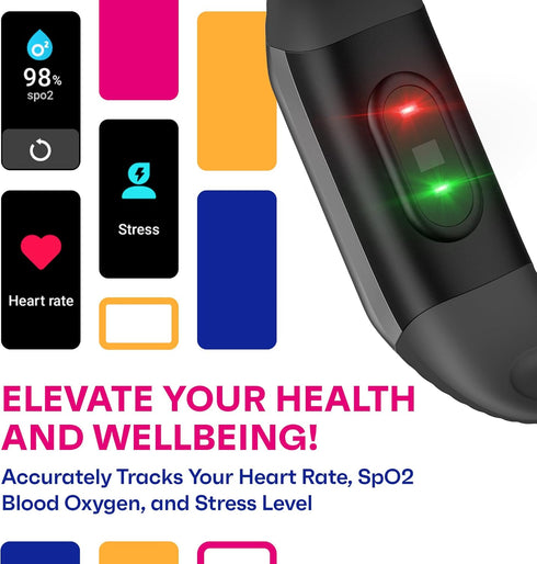 OCTANDRA Active 2 VeryFit Fitness Tracker, Sleep Monitor, Step Counter, IP68 Waterproof Activity Running Smart Watches