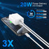 iPhone 15 Charger Fast Charging, 2 Pack 20W Dual Port PD+QC3.0 Wall Charger Block with 10FT Long USB C to C Charger Cable Compatible for iPhone 15/15 Plus/15 Pro/15 Pro Max, iPad Pro/Air/Mini