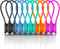 Upgraded Magnetic Cable Holder, 10Pcs Multicolor Silicone Cord Ties, Twist Ties, Cable Management Clips