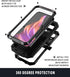 iPhone 15 Case 6.1 inch, 360 Full Protection Heavy Duty Rugged Armor with Built-in Screen Protector, Black