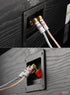 Nakamichi Excel Series 24k Gold Plated Right Angle Banana Plug 12-18 AWG 4mm for Speakers, 8 Pcs (4-Pairs)