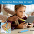 2pcs Kid-Friendly Stylus Pens for Touch Screens, Capacitive Pen with Spring Cord, Children's Crayon Stylus