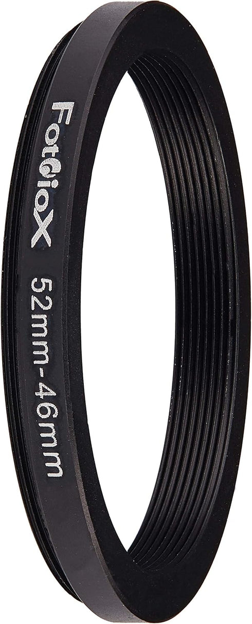 Fotodiox Metal Step Down Ring - Anodized Black Metal 52mm-46mm