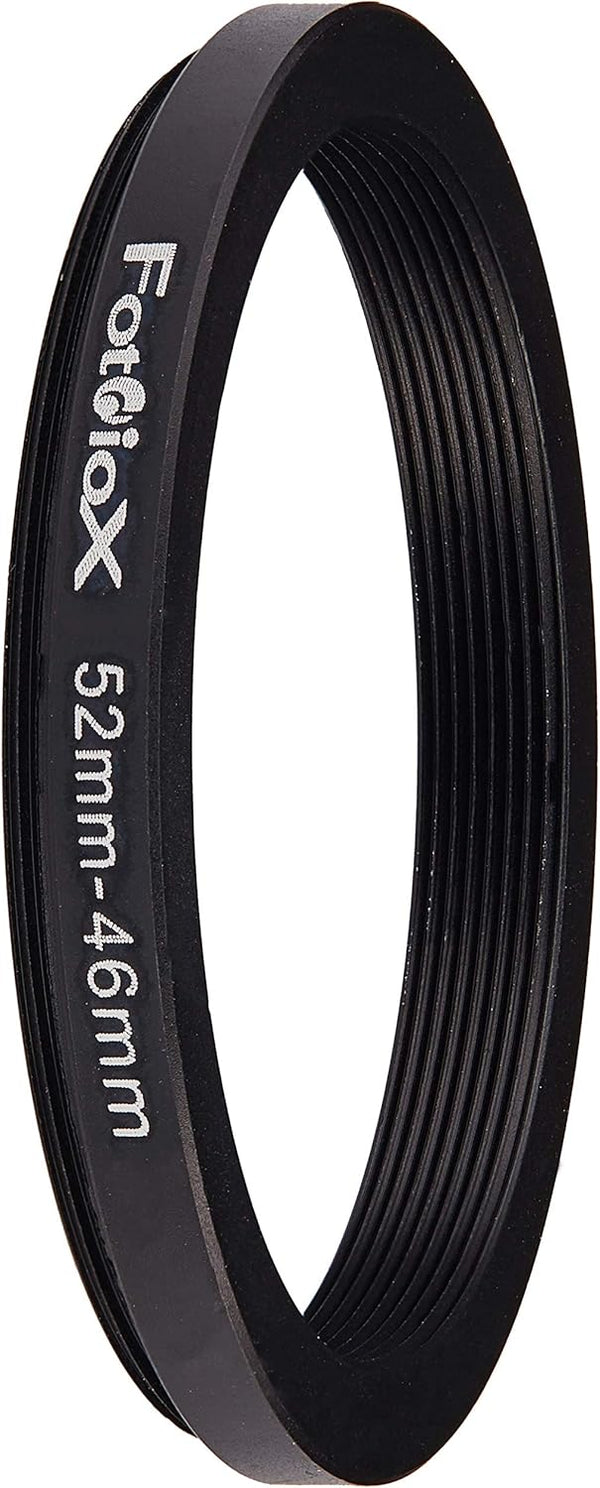 Fotodiox Metal Step Down Ring - Anodized Black Metal 52mm-46mm