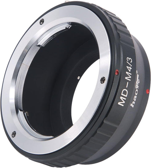 Haoge Manual Lens Mount Adapter for Minolta Rokkor MD MC Mount Lens to Olympus and Panasonic Micro Four Thirds MFT M4/3 M43 Mount Camera