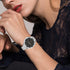 Bands Compatible with Samsung Gear Sport/Galaxy Watch 42mm/Galaxy 4 Classic (42mm), Luxury Rhinestone Diamond Steel