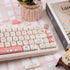 PBT Keycaps, 139 Cute MOA Dye-Sublimation Set for 61/64/68/84/87/100/104/108 Cherry MX Mechanical Keyboard (Pink Cat)