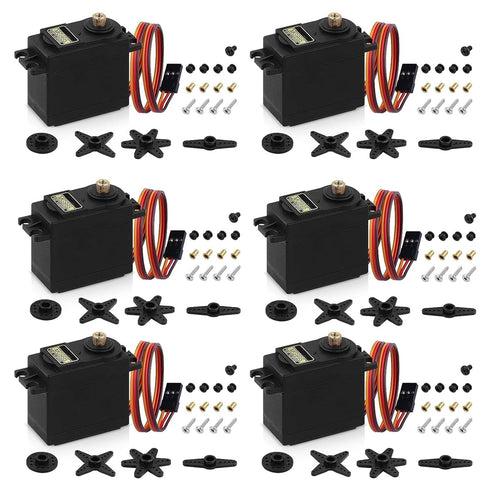 6-Pack Servo Motor MG995 Control Angle180 Metal Gear Servo 13KG Digital High