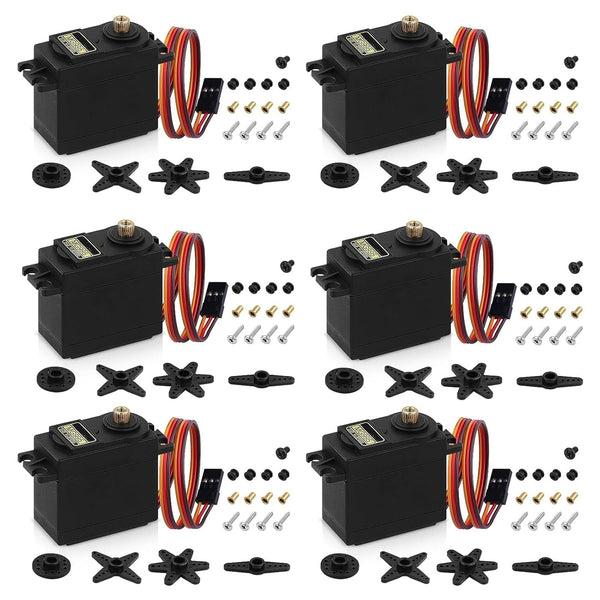 6-Pack Servo Motor MG995 Control Angle180 Metal Gear Servo 13KG Digital High