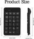 XMSJSIY 23 -1 USB Type-C Number Pad Wired Keys Type-C Numeric Keypad with Tab, Home, Email & Calculator Keys