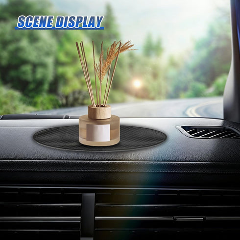 Deaelf (2PCS) Car Dashboard Non-Slip Mat, Anti Slide Sticky Dash Pad, Multifunctional Vehicle Strong Gripping Pads