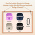 Silicone Case Compatible with Tune Buds, Shock Proof Waterproof Portable Cover with Metal Carabiner, Light Purple
