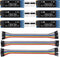 XIITIA 6pcs 0.91 inch OLED IIC I2C Display Module SSD1306 128x32 LCD Screen