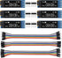 XIITIA 6pcs 0.91 inch OLED IIC I2C Display Module SSD1306 128x32 LCD Screen