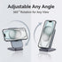 TATREBCRE Magnetic Phone Holder for Car, Ultra-Thin Adjustable Mobile Phone Stand, Foldable Anti-Shake Magnetic Suction