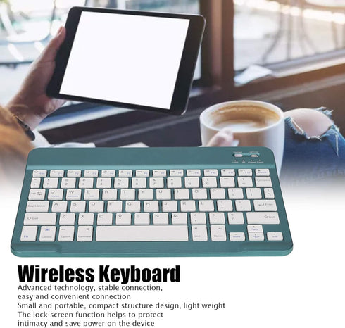 Zunate Ultra Slim Bluetooth Keyboard, Multi Device Travel Portable Lightweight Keyboard, Portable Compact Keyboard for Tablet, Computer and Phone