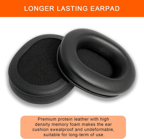 Earpads Replacement for Audio Technica M50X, GVOEARS Ear Cushions for HyperX Cloud/Alpha, ATH M50X M40X Turtle Beach