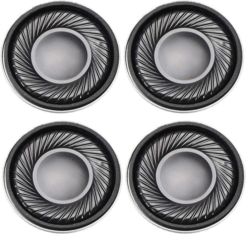 uxcell 2W 8 Ohm Micro Internal Speaker, Magnet Loudspeaker 28mm Dia 4pcs
