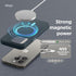 elago Magnetic Leather Case for iPhone 15 Pro, Compatible with MagSafe Accessories, 6.1 inch - Vegan Leather,